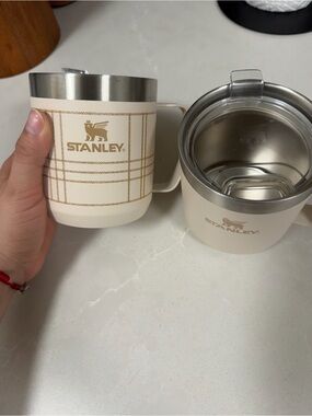 Stanley Cream Plaid Insulated Travel Mug Duo